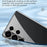 SULADA For Samsung Galaxy S24 Ultra Case Ultra-Thin Electroplated Clear Phone Cover - Black - 6