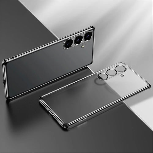 SULADA Nature Series for Samsung Galaxy S24+ Case Matte Electroplated TPU Cover - Black - 1