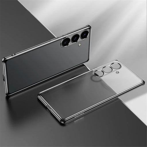 SULADA Nature Series for Samsung Galaxy S24+ Case Matte Electroplated TPU Cover - Black - 1