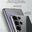 SULADA For Samsung Galaxy S24+ Clear Case Ultra-Thin Electroplated Edge TPU Cover - Black - 4