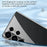 SULADA For Samsung Galaxy S24+ Clear Case Ultra-Thin Electroplated Edge TPU Cover - Black - 6