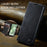 CASEME 013 Series For Google Pixel 8a Magnetic Case Anti-scratch PU Leather Phone Wallet Cover - Black - 5