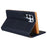 CMAI2 For Samsung Galaxy S22 Ultra 5G Case Drop-proof PU Leather Stand Phone Protector - Blue - 4