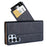 CMAI2 For Samsung Galaxy S22 Ultra 5G Case Drop-proof PU Leather Stand Phone Protector - Blue - 7
