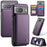 For Google Pixel 8 Cell Phone Phone Case CASEME C22 Leather Back Cover with RFID Blocking Card Slots - Purple - 1