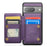 For Google Pixel 8 Cell Phone Phone Case CASEME C22 Leather Back Cover with RFID Blocking Card Slots - Purple - 2