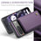 For Google Pixel 8 Cell Phone Phone Case CASEME C22 Leather Back Cover with RFID Blocking Card Slots - Purple - 5