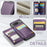 For Google Pixel 8 Cell Phone Phone Case CASEME C22 Leather Back Cover with RFID Blocking Card Slots - Purple - 6