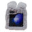 For Samsung Galaxy Z Flip5 5G Cell Phone Case Furry Cute 3D Bunny Ears Soft TPU Protective Shell - Light Grey - 6