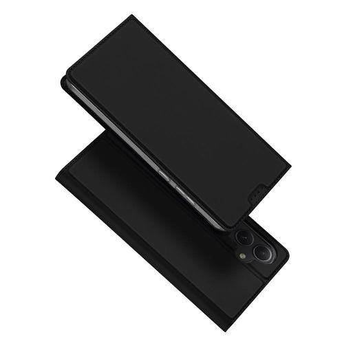 DUX DUCIS Skin Pro Series For Samsung Galaxy A35 5G Case Card Slot Leather Phone Shell - Black - 1