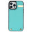 For iPhone 15 Pro Max Case TPU+PU Leather+Metal Hardware Phone Cover with Card Holder - Mint Green - 2