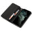 For iPhone 12 / 12 Pro Case Glitter Powder Zipper Pocket 9 Card Holder Leather Cover - Black - 3