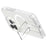 For iPhone 15 Pro Max Case TPU+PC Hidden Kickstand Phone Shell Compatible with MagSafe - Glitter Transparent+White - 2