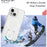 For iPhone 15 Pro Max Case TPU+PC Hidden Kickstand Phone Shell Compatible with MagSafe - Glitter Transparent+White - 7