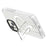 For iPhone 15 Plus Magnetic Case TPU+PC Hidden Kickstand Back Shell Compatible with MagSafe - Black+Transparent+White - 2