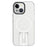 For iPhone 15 Plus Magnetic Case TPU+PC Hidden Kickstand Back Shell Compatible with MagSafe - Black+Transparent+White - 4