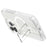 For iPhone 15 Pro Magnetic Phone Case TPU+PC Kickstand Shell Compatible with MagSafe - Glitter Transparent+White - 2