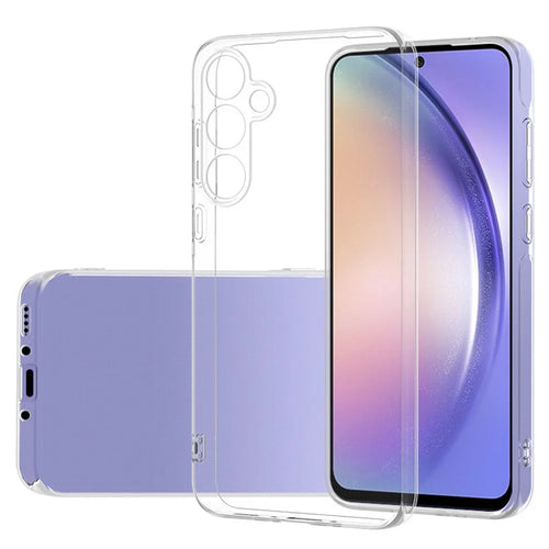 TPU Phone Case for Samsung Galaxy A55 5G Shell Precise Lens Cutout Slim-Fit Cover - Transparent - 1