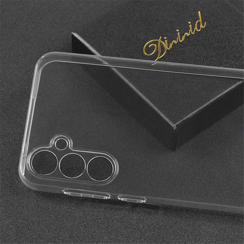 TPU Phone Case for Samsung Galaxy A55 5G Shell Precise Lens Cutout Slim-Fit Cover - Transparent - 4