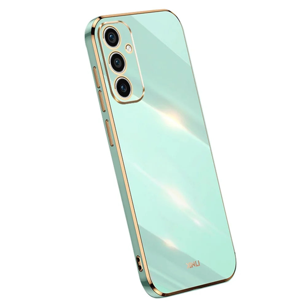 XINLI For Samsung Galaxy A35 5G Phone Case Soft TPU Shockproof Cover - Cyan - 1