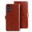 IDEWEI For Samsung Galaxy A15 5G Case Crazy Horse Texture Leather Wallet Cover  - Brown - 1