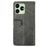IDEWEI For ZTE Axon 50 Lite Magnetic Phone Case Scratch-proof Leather Cover with Card Holder - Black - 5