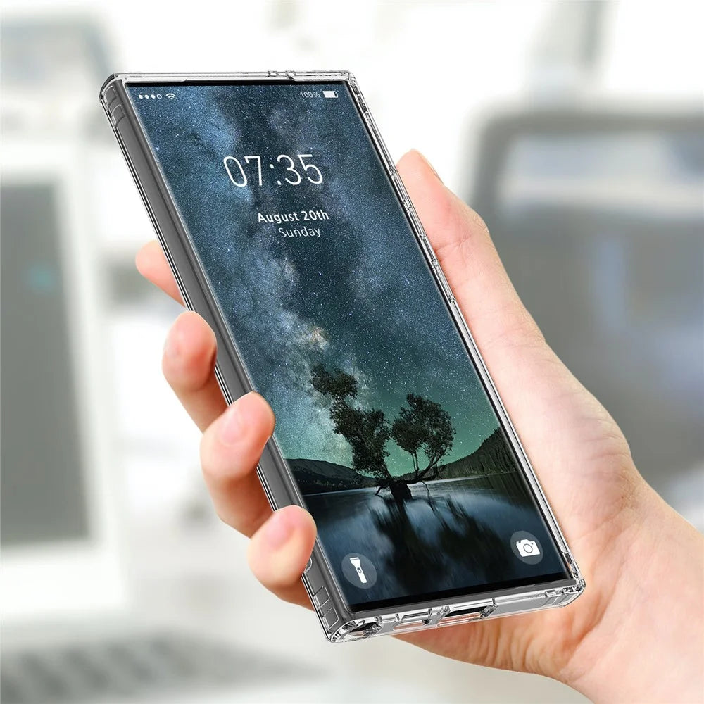 For Samsung Galaxy S24 Ultra Magnetic Case Scratch-proof Acrylic+TPU Cover Magnetic Case - 5