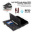 ESEBLE Star Series For Samsung Galaxy A55 5G Case with a Strap Leather Cover Stand - Black - 5