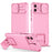 For Samsung Galaxy A05 4G Camera Protection Case Impact-Resistant PC+TPU Phone Cover - Pink - 1