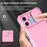 For Samsung Galaxy A05 4G Camera Protection Case Impact-Resistant PC+TPU Phone Cover - Pink - 7
