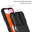 For Samsung Galaxy A15 5G Phone Case Slide Lens Protection Kickstand - Black - 3