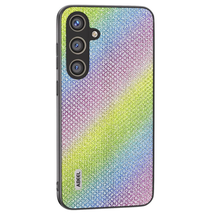 ABEEL For Samsung Galaxy S24+ Protective Phone Cover Rhinestone Texture Leather Back Case - Multi-color - 1