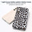 ABEEL For Samsung Galaxy S24 Case Leather Coated PC+TPU Leopard Pattern Phone Cover - Silver - 3