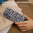 ABEEL For Samsung Galaxy S24 Case Leather Coated PC+TPU Leopard Pattern Phone Cover - Silver - 5