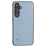 ABEEL For Samsung Galaxy S24 Case Genuine Cow Leather Litchi Texture Cover - Baby Blue - 1
