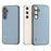 ABEEL For Samsung Galaxy S24 Case Genuine Cow Leather Litchi Texture Cover - Baby Blue - 6