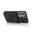For Samsung Galaxy S21 Ultra 5G Case Ring Kickstand RFID Blocking PU+TPU Phone Cover - Black - 2