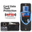 For Samsung Galaxy S21 Ultra 5G Case Ring Kickstand RFID Blocking PU+TPU Phone Cover - Black - 6
