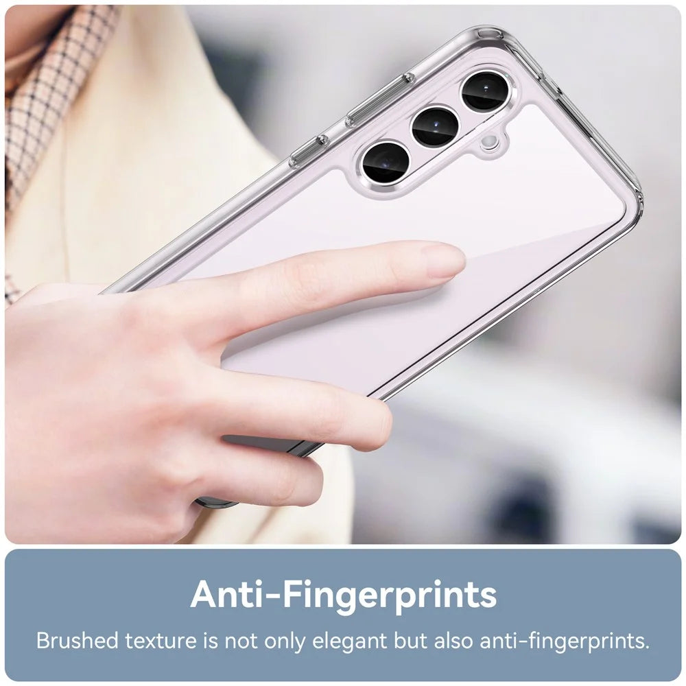 For Samsung Galaxy S24 Case Ultra-Transparent Phone Cover with Electroplated Buttons (Big Rear Lens Hole) - 5