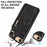 For iPhone SE (2022) / SE (2020) / 7 / 8 Cell Phone Case RFID Blocking Retro PU+TPU Cover - Black - 5