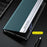 For Samsung Galaxy A35 5G Case PU Leather Flip Cover Electroplating Shockproof Case - Green - 3