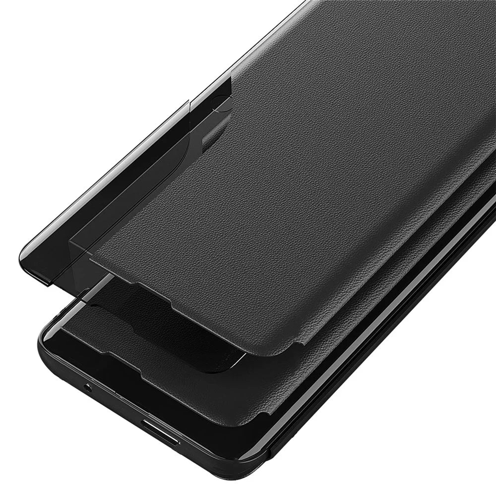 For Samsung Galaxy A35 5G Case View Window PU Leather Stand Cover - Green - 2