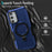 For Samsung Galaxy A05s 4G Cell Phone Case TPU+PC 2-in-1 Ring Kickstand Protective Shell - Sapphire - 3
