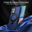 For Samsung Galaxy A05s 4G Cell Phone Case TPU+PC 2-in-1 Ring Kickstand Protective Shell - Sapphire - 6