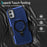 For Samsung Galaxy A05 4G Cover Hybrid TPU+PC Smartphone Case with Ring Holder Kickstand - Sapphire - 3