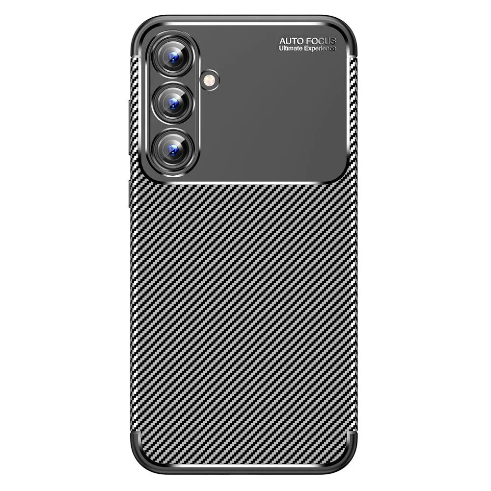 For Samsung Galaxy A35 5G Cell Phone Case Carbon Fiber Texture TPU Anti-fingerprint Protection Cover - 2
