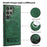 For Samsung Galaxy S22 Ultra 5G Magnetic Case Kickstand Leather Phone Back Cover  - Brown - 7