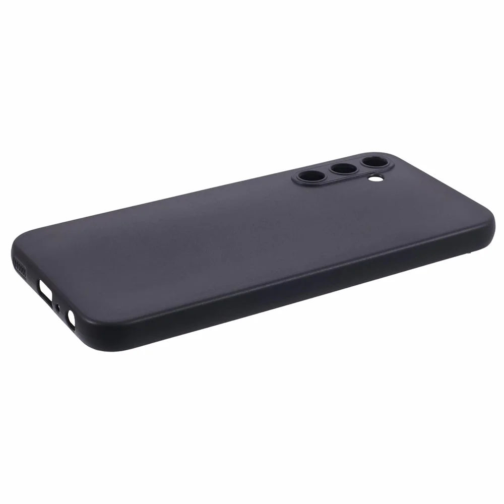 For Samsung Galaxy A24 4G (162.1 x 77.6 x 8.3mm) Cell Phone Case Soft TPU Black Glossy Cover with Precise Lens Cutout - 4