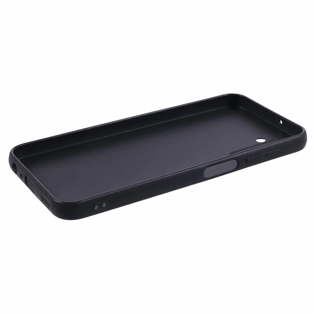 For Samsung Galaxy A24 4G (162.1 x 77.6 x 8.3mm) Cell Phone Case Soft TPU Black Glossy Cover with Precise Lens Cutout - 5