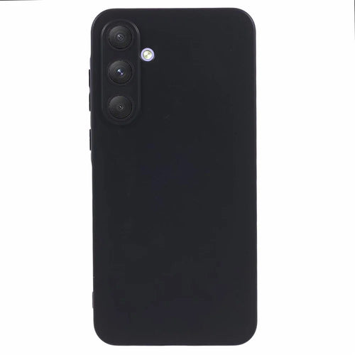 For Samsung Galaxy A55 5G Case Precise Cutouts Anti-scratch TPU Protective Back Cover - Black - 1